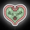 Brighten your home with vibrant color-changing bug lover neon sign