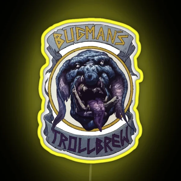 Bugman Trollbrew RGB Neon Sign