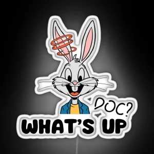 Bugs Bunny What S UP DOC RGB Neon Sign
