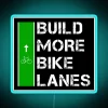 RGB Neon Sign for Road Cyclists and Bike Lane Advocates