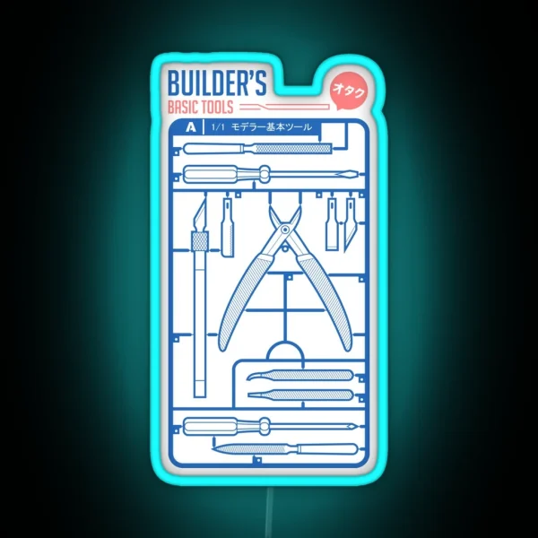 Builder S Basic Tools RGB Neon Sign