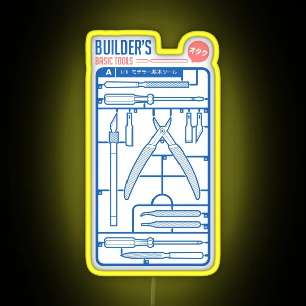 Builder S Basic Tools RGB Neon Sign