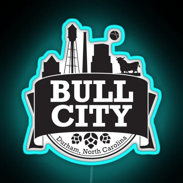 Bull City RGB Neon Sign