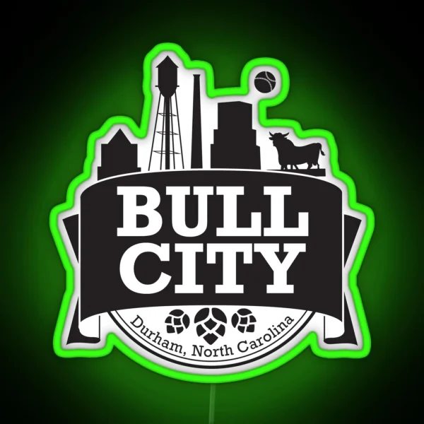 Bull City RGB Neon Sign