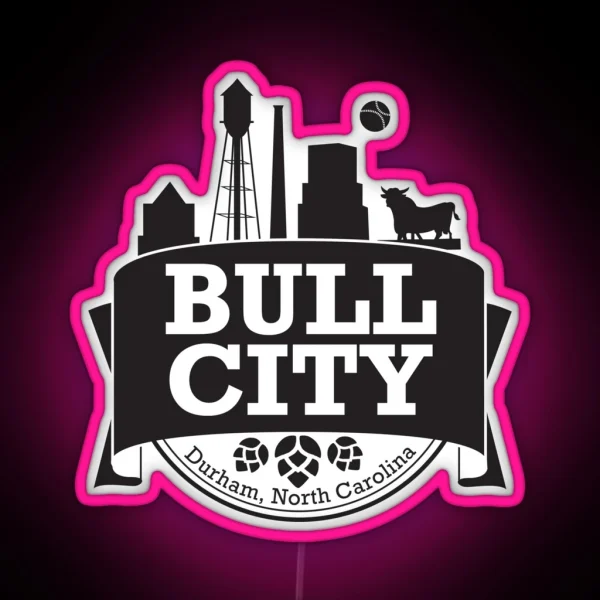 Bull City RGB Neon Sign
