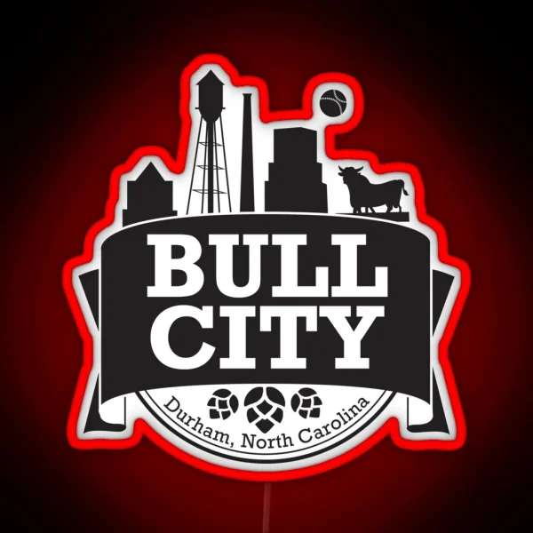 Bull City RGB Neon Sign