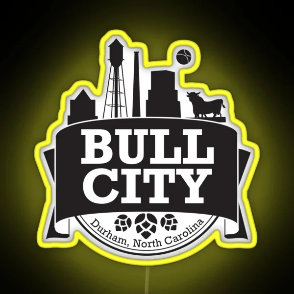 Bull City RGB Neon Sign