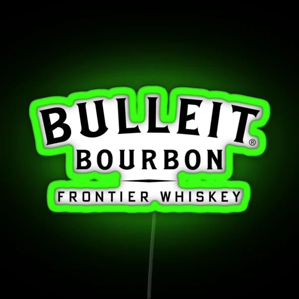 Bulleit Bourbon Logo RGB Neon Sign