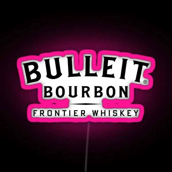 Bulleit Bourbon Logo RGB Neon Sign