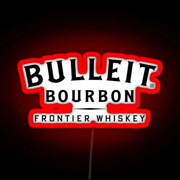 Bulleit Bourbon Logo RGB Neon Sign