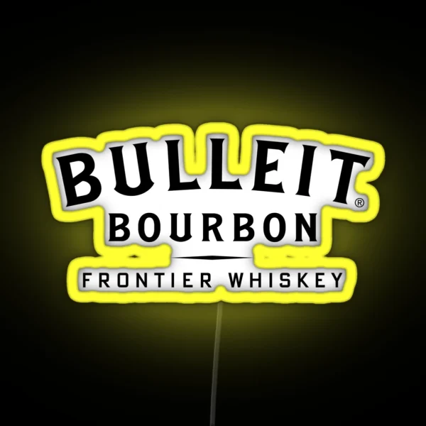 Bulleit Bourbon Logo RGB Neon Sign