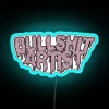 Neon 'Bullshit Artist' RGB LED Sign Home Decor Artwork Statement Piece