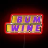 Eye-catching RGB neon sign for the wine lover's humor enthusiast.