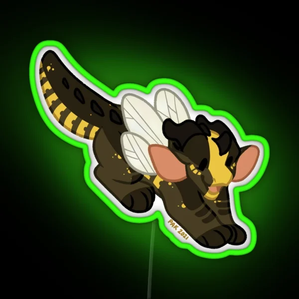 Bumblebee WOF Wings Of Fire RGB Neon Sign