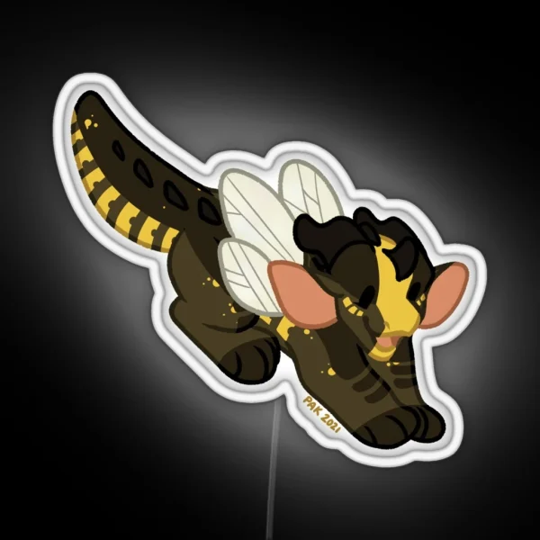 Bumblebee WOF Wings Of Fire RGB Neon Sign