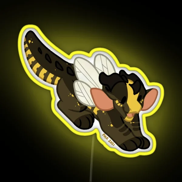 Bumblebee WOF Wings Of Fire RGB Neon Sign