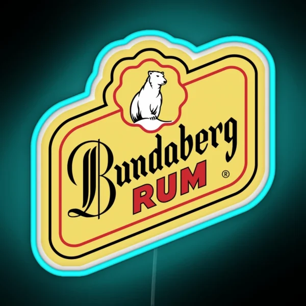 Bundaberg Rum Logo RGB Neon Sign