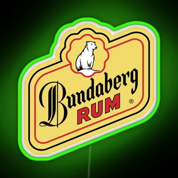 Bundaberg Rum Logo RGB Neon Sign