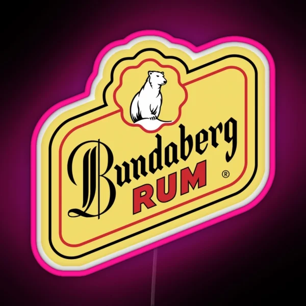 Bundaberg Rum Logo RGB Neon Sign