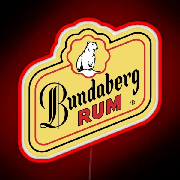 Bundaberg Rum Logo RGB Neon Sign