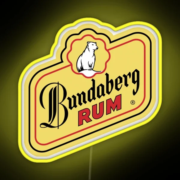 Bundaberg Rum Logo RGB Neon Sign