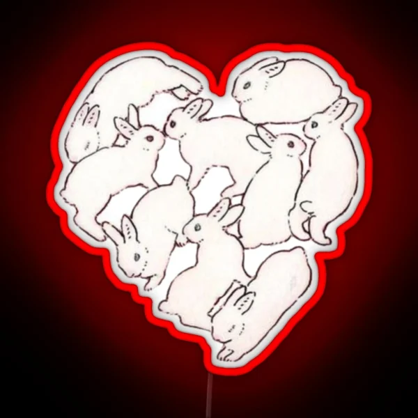 Bunny Love RGB Neon Sign
