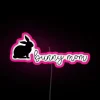 Modern bunny mom decor RGB neon light sign art display