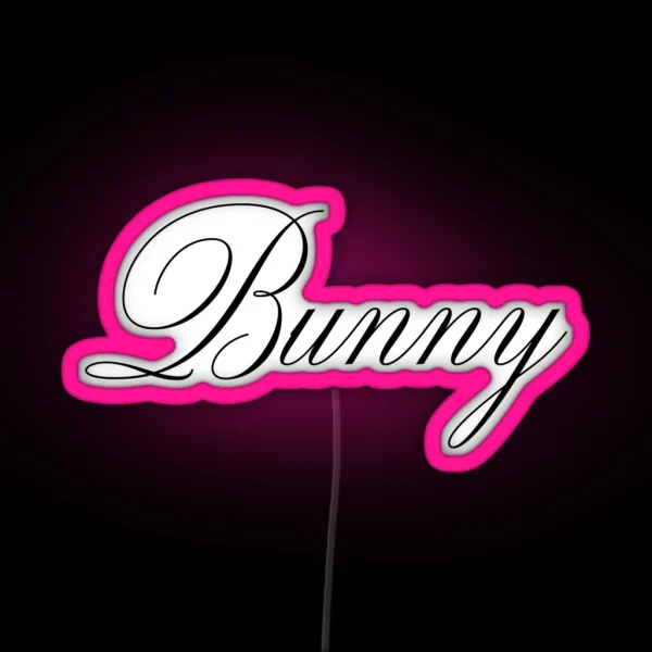 Bunny RGB Neon Sign