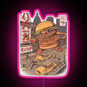 Burgerzilla RGB Neon Sign