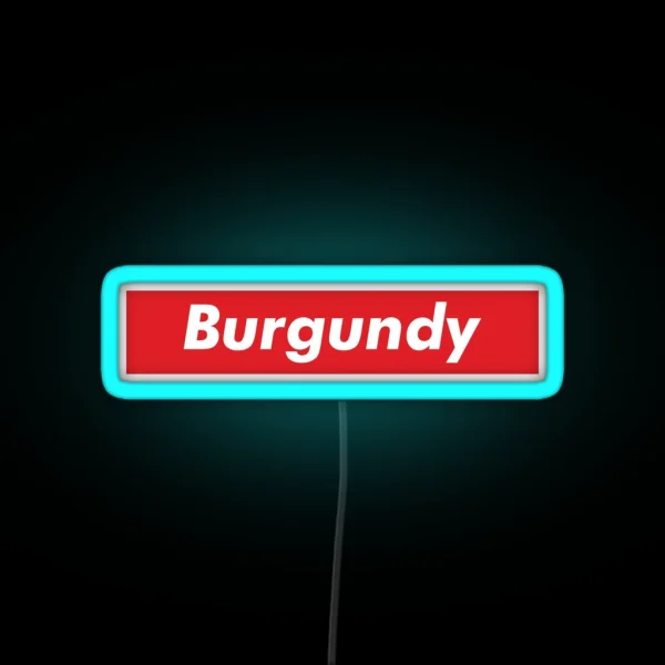 Burgundy RGB Neon Sign
