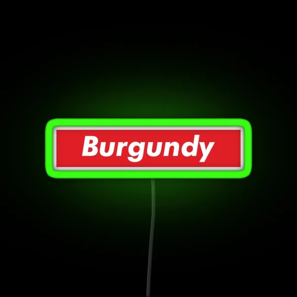 Burgundy RGB Neon Sign