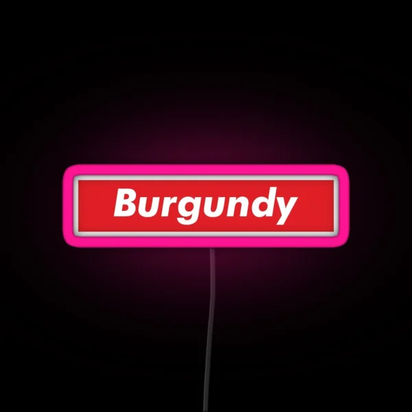 Burgundy RGB Neon Sign