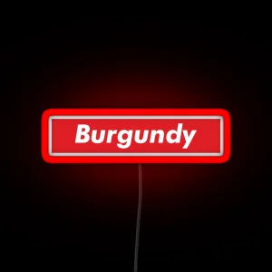 Burgundy RGB Neon Sign