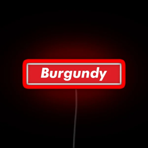 Burgundy RGB Neon Sign