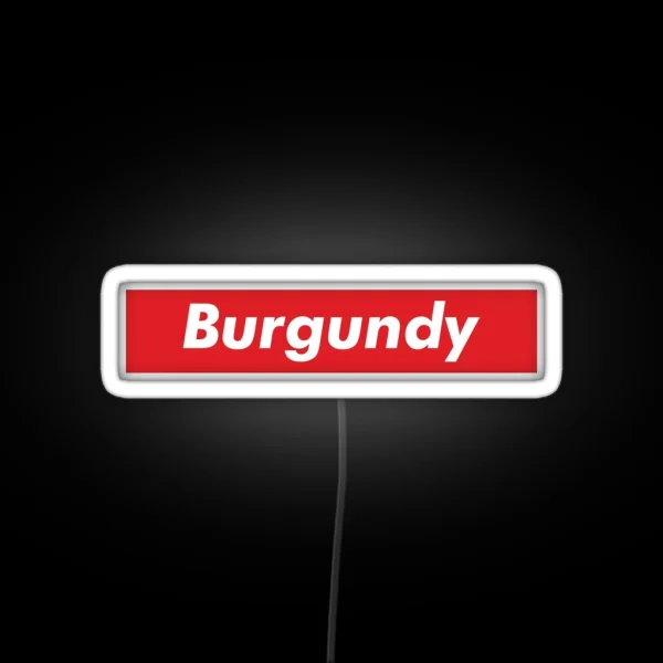 Burgundy RGB Neon Sign