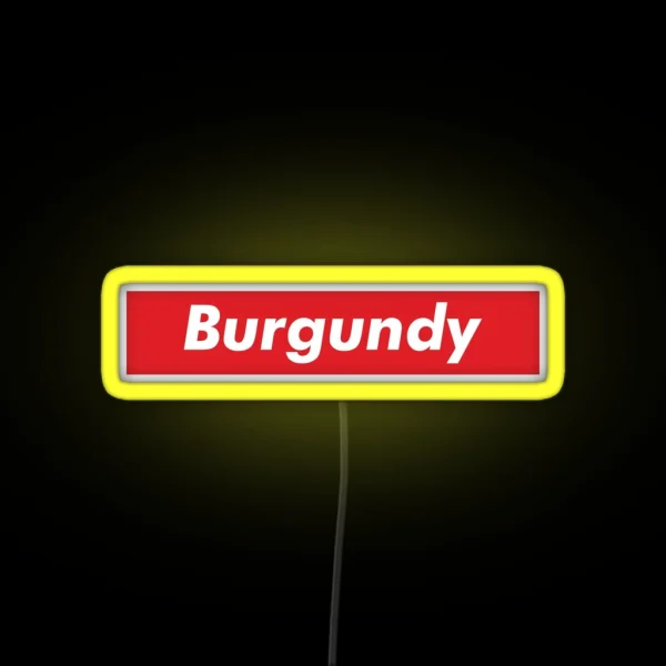 Burgundy RGB Neon Sign