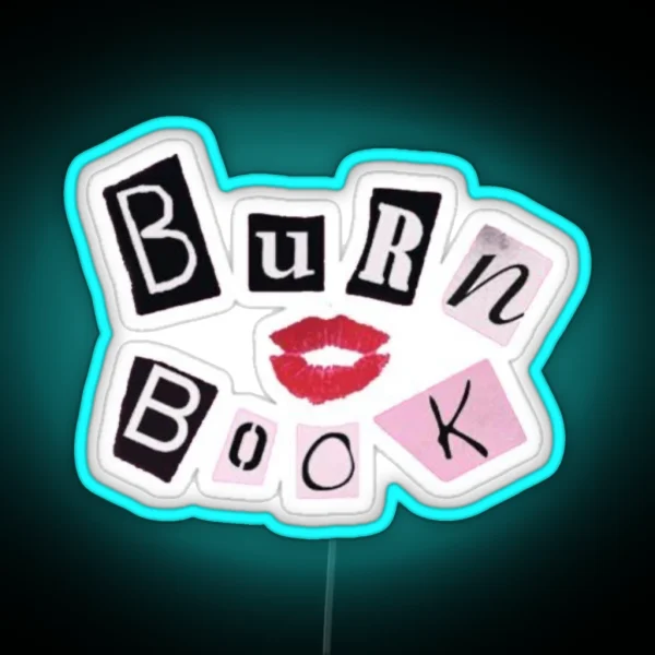 Burn Book From The Movie Mean Girls RGB Neon Sign