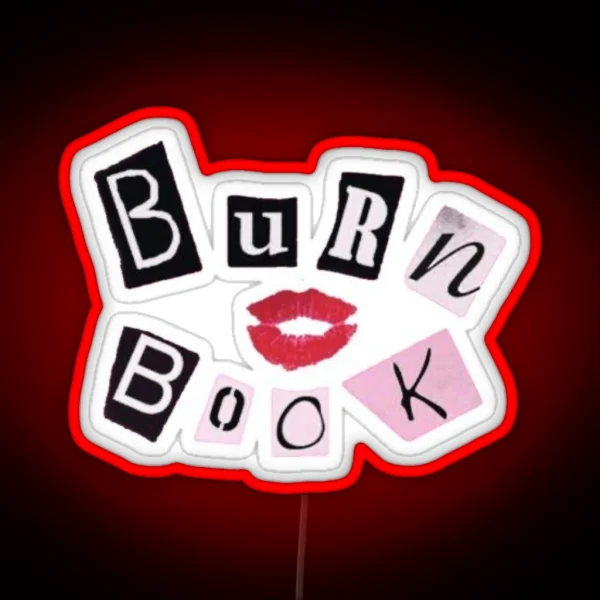 Burn Book From The Movie Mean Girls RGB Neon Sign