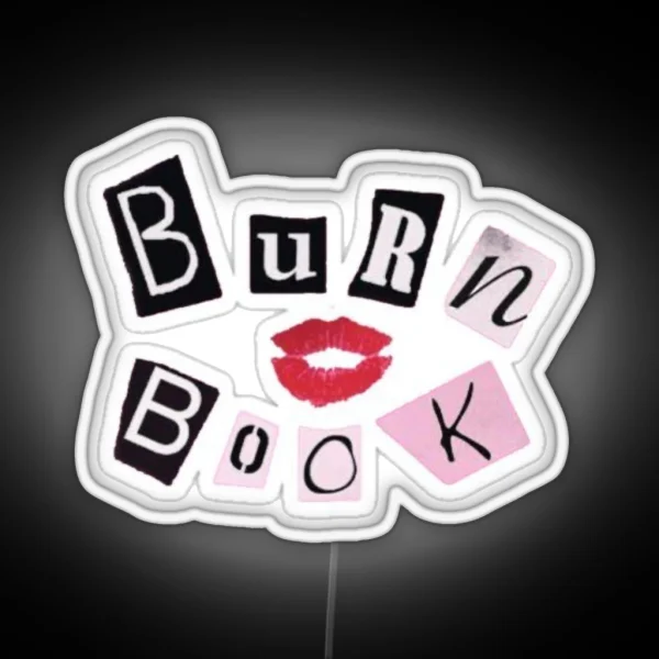 Burn Book From The Movie Mean Girls RGB Neon Sign