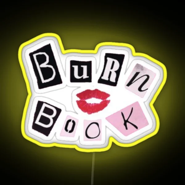Burn Book From The Movie Mean Girls RGB Neon Sign