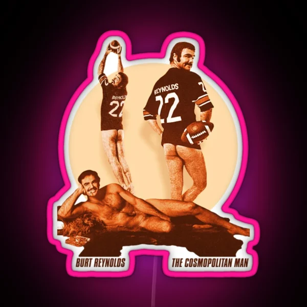 Burt Reynolds Cosmo Man RGB Neon Sign