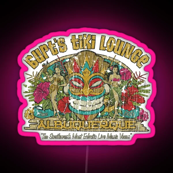Burt S Tiki Lounge RGB Neon Sign
