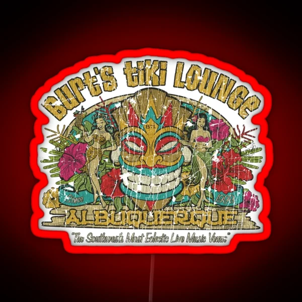 Burt S Tiki Lounge RGB Neon Sign