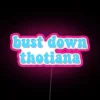 Vintage inspired RGB neon sign with Thotiana artful creative vibe.