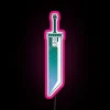 RGB Neon Colour Changing Sign Inspired by Final Fantasy VII Buster Sword