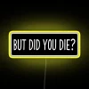 RGB LED Neon Sign for Motorcyclists and Bikers with Humor