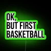 Neon Basketball Sign for Sports Lovers Home Decor with Colorful Lighting