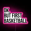Customizable RGB Basketball LED Sign with Neon Effect and Illumination