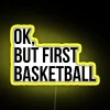 Vibrant RGB sports LED sign perfect for home basketball enthusiasts decor.