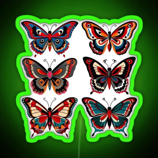 Butterflies RGB Neon Sign